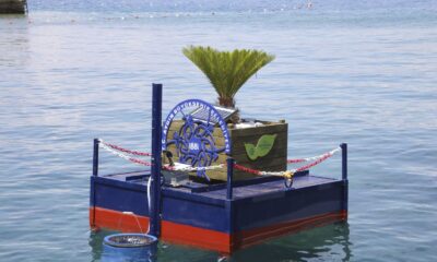 Aydın Büyükşehir Belediyesi yüzer çöp kovası üretti