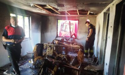 Aydın’da ev yangını