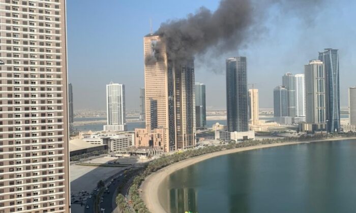 BAE’nde inşaat halindeki binada korkutan yangın