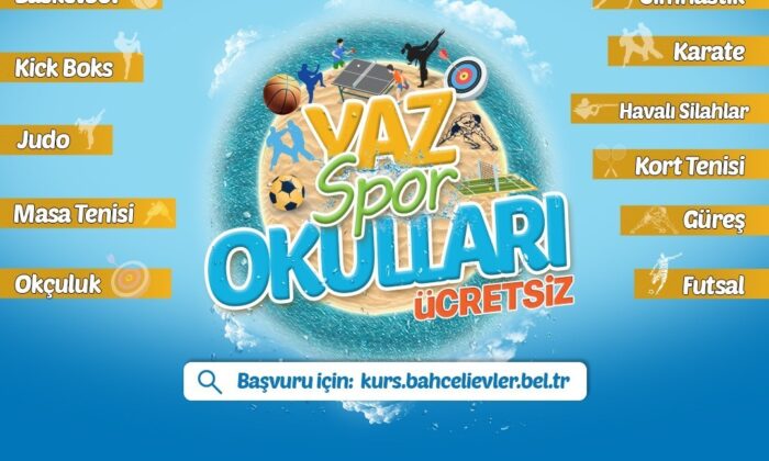 Bahçelievler Belediyesi Yaz Spor Okulları başlıyor
