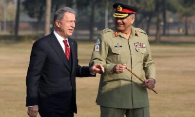 Bakan Akar, Pakistan Kara Kuvvetleri Komutanı Bajwa’yı kabul etti