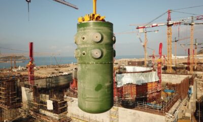 Bakan Dönmez, Akkuyu Nükleer’de birinci ünitenin reaktör kabı montajının tamamlandığını duyurdu