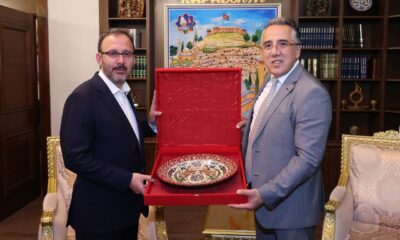 Bakan Kasapoğlu, Nevşehir Belediyesini ziyaret etti