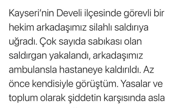 Bakan Koca saldırıya uğrayan doktorla görüştü