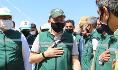 Bakan Pakdemirli 600 milyon TL’ye mal olan barajdan ilk suyu verdi