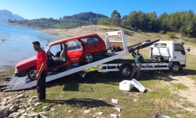 Balık tutmaya gittiği barajdan balık yerine otomobilini çıkardı
