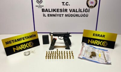 Balıkesir’de polisten 37 şahsa ’Huzur’ operasyonu