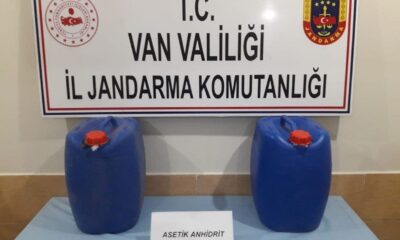 Başkale’de 66 litre asetik anhidrit ele geçirildi