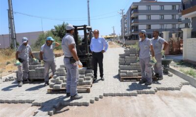 Başkan Akın yapımı devam eden çalışmaları yerinde inceledi