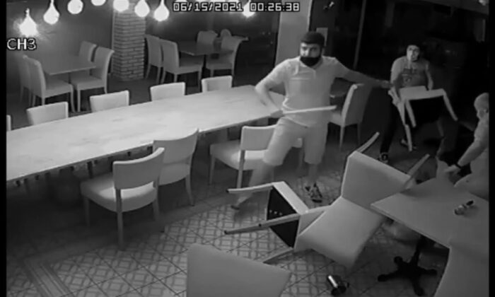 Başkan Atabay’a saldırı anı ortaya çıktı