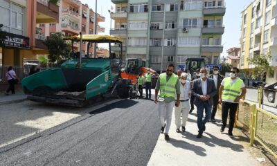 Başkan Bozdoğan asfalt çalışmalarını inceledi