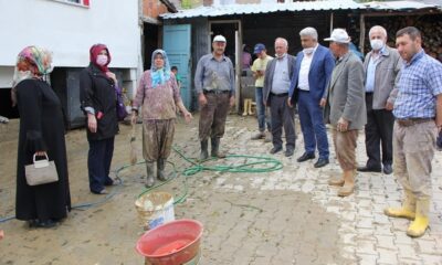 Başkan Çalışkan’dan Hasanlar köyüne “Geçmiş olsun” ziyareti