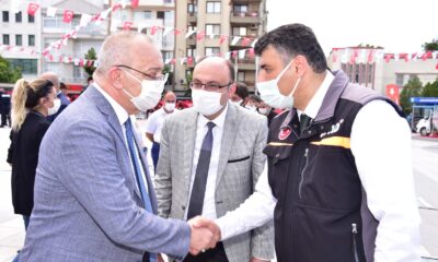 Başkan Ergün’den AFAD çadırına ziyaret