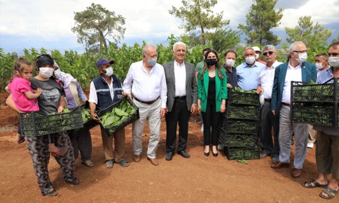 Başkan Gürün, üreticinin yüzünü güldürdü