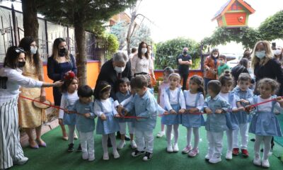 Başkan Palancıoğlu minik öğrencilerin sergisini gezdi