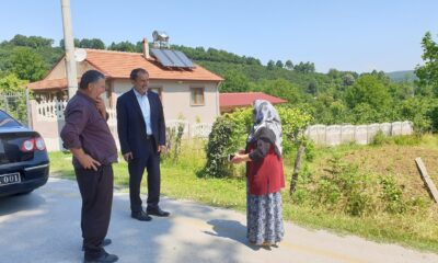 Başkan Şahin yerinde dinliyor