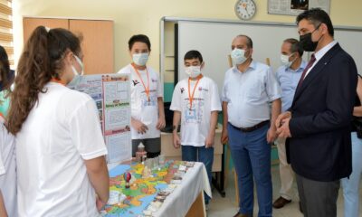 Başkan Serkan Acar, öğrencilerin proje heyecanına ortak oldu