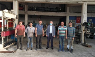 Başkan Üçok, sanayi sitesi esnafını dolaştı