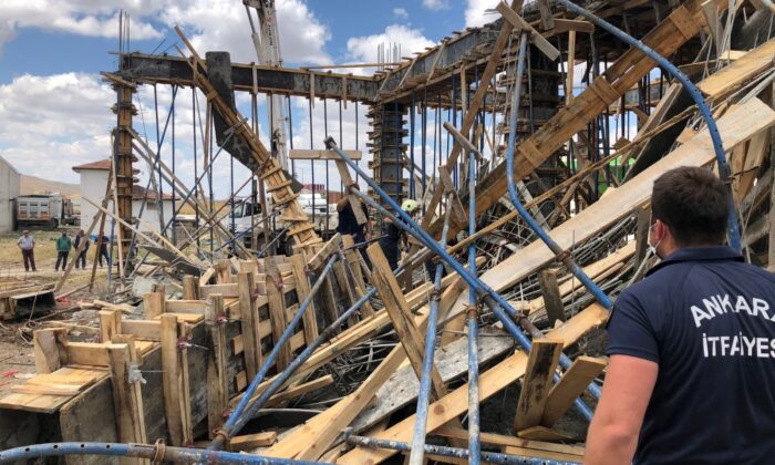 Başkent’te inşaatta göçük: 2 yaralı