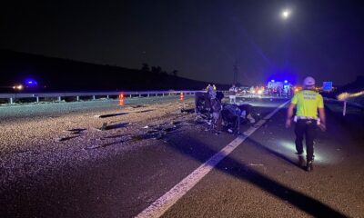 Başkent’te TIR’a arkadan çarpan otomobil hurdaya döndü: 3 ölü, 1 ağır yaralı