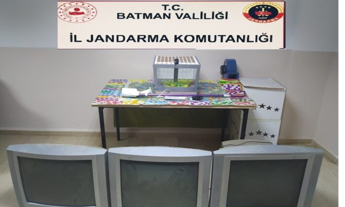 Batman’da kumar baskını: 57 bin 264 TL para cezası kesildi