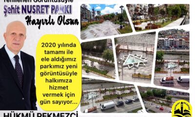 Bayburt’ta Şehit Nusret Parkı’ndaki çalışmalarda sona gelindi