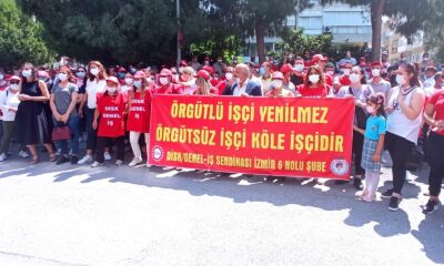 Bayraklı’da toplu iş sözleşmesi eylemi