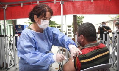 Belediye çalışanlarına Covid-19 aşısı