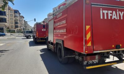 Belediye otobüsünde çıkan yangın korkuttu