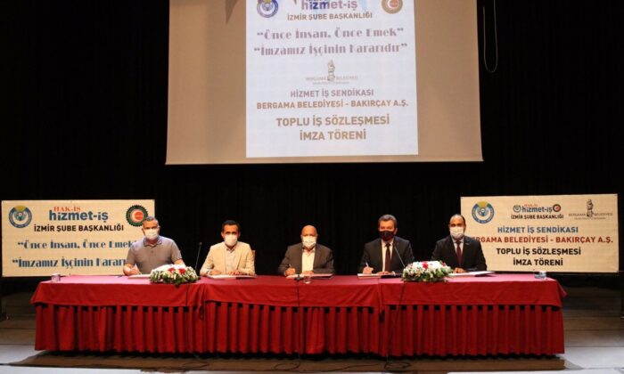 Bergama Belediyesinde toplu iş sözleşmesi sevinci