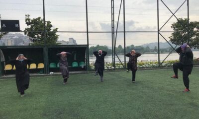 Beyoğlu’nda kadınlar güne sabah sporu ile başlıyor