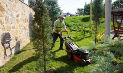 Beypazarı’nın yeşil alanlarında bakım çalışması