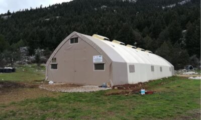 Beyşehir’de küçükbaş hayvan yetiştiricilerine portatif ağıl desteği