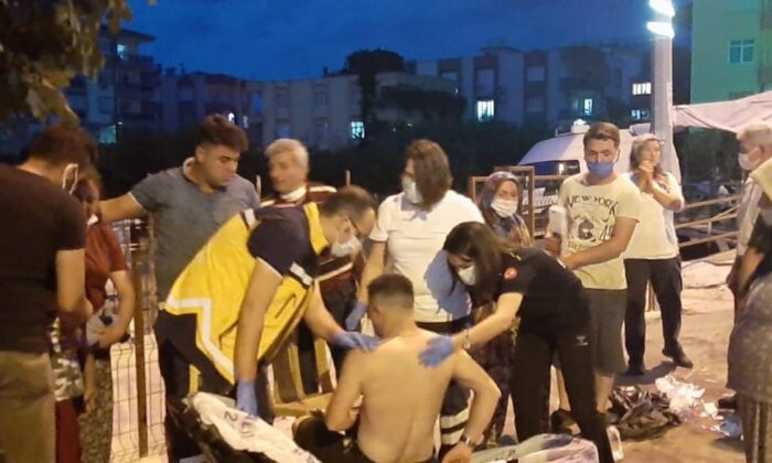 Bıçaklı kavgada eski damat yaralandı