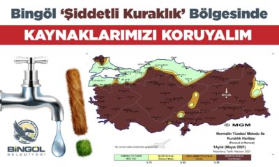 Bingöl belediyesinden su tasarrufu çağrısı