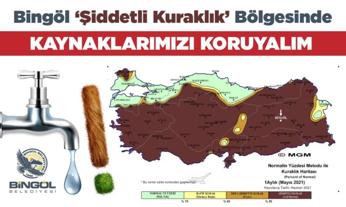 Bingöl belediyesinden su tasarrufu çağrısı
