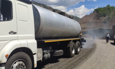 Bingöl’de köy yollarında asfalt çalışmaları başladı