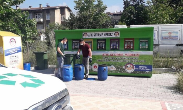 Bir ayda 1 ton bitkisel yağ toplandı