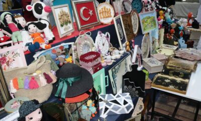 Birbirinden güzel el sanatı eserleri sergilendi