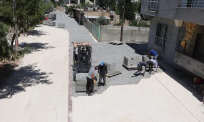 Birecik’te kilitli parke çalışmaları sürüyor