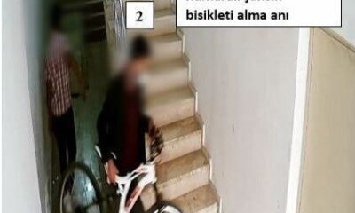 Bisiklet hırsızları güvenlik kameralarından kaçamadı