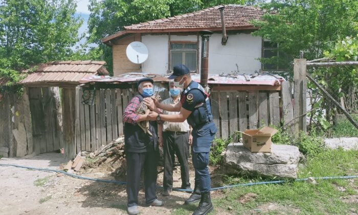 Bitkin halde bulunan karaca yavrusu koruma altına alındı