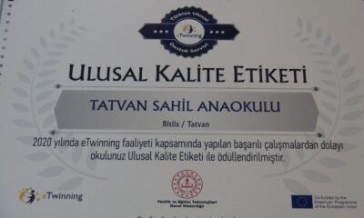 Bitlis’te iki okul ‘eTwinning Okulu Etiketi’ aldı
