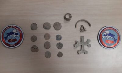 Bizans dönemine ait sikkelerle yakalandılar