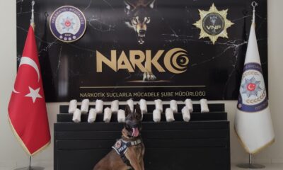 Bobi’nin katıldığı operasyonda 10 kilo metamfetamin ele geçirildi