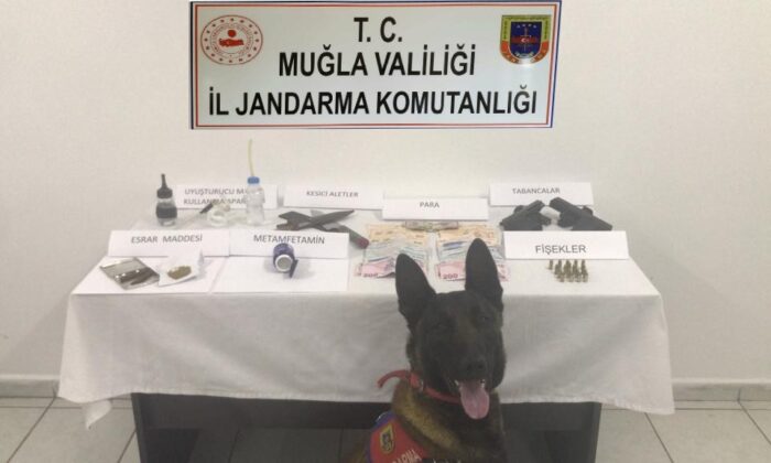 Bodrum’da uyuşturucu ve silah ele geçirildi