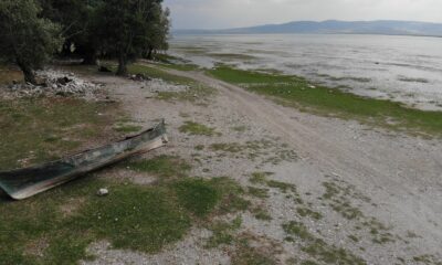 Bölgenin su deposu Işıklı Gölü’nde su seviyesi yüzde 50 azaldı