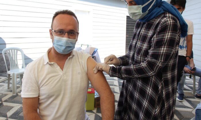 BOSAB’da 1 günde bin kişi aşılandı