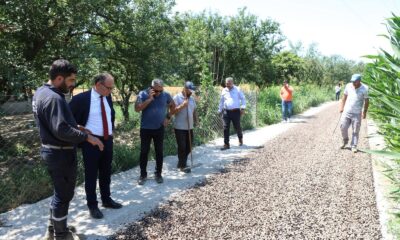 Bostanlık Mevkisinde asfaltlama çalışmaları başladı