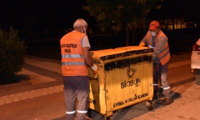 Bozüyük’te çöp konteynerleri yıkanarak temizleniyor